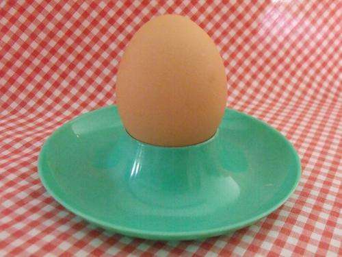 Set of Six Retro Plastic Egg Cups