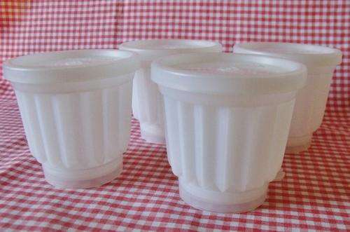 Four Small TUPPERWARE Jelly Pudding Molds