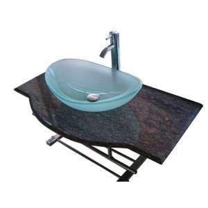 Bathroom Vanity (Stainless Steel Support and Granite or Marble Top)