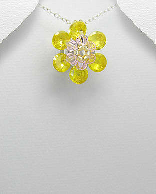 Unique Crystal Cluster Pendant and FREE Chain