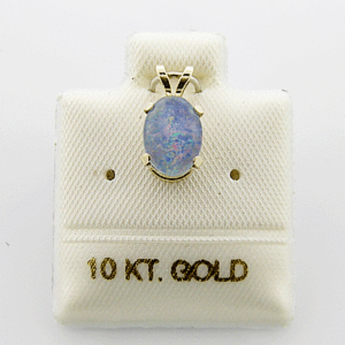 10KT SOLID Yellow Gold with Genuine Opal **ABSOLUTELY BEAUTIFUL!**