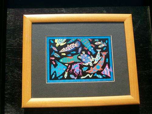 SEA-LIFE PRINT FRAMED AND GLASS COVERED