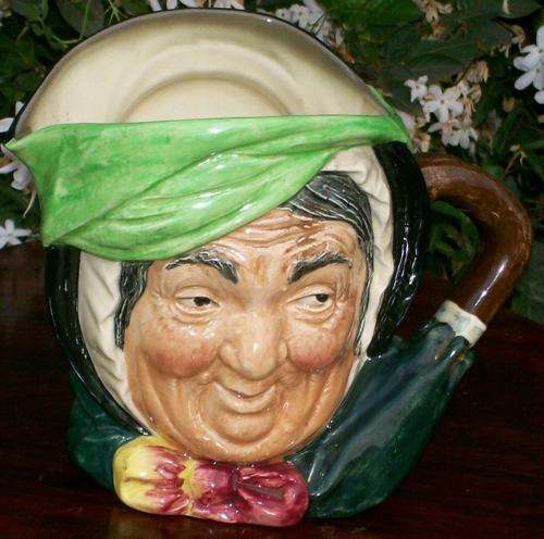 ROYAL DOULTON LARGE TOBY JUG "SAIREY GAMP" CRAZY R1 START
