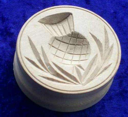 HAND CARVED WOODEN COOKIE PRESS