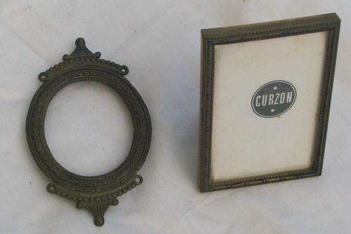 TWO SMALL BRASS FRAMES