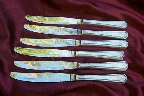 SET OF 6 INSIGNIA PLATE KNIVES