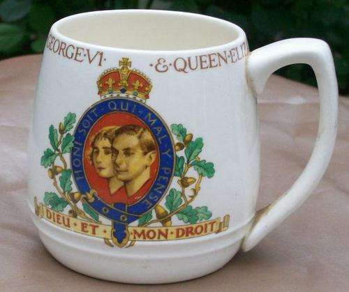 JOHNSON BROS "CORONATION OF KING GEORGE VI" MUG