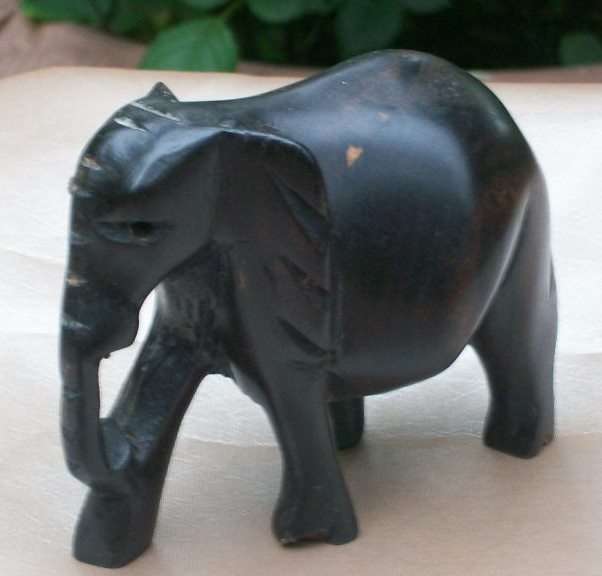 SMALL WOODEN ELEPHANT