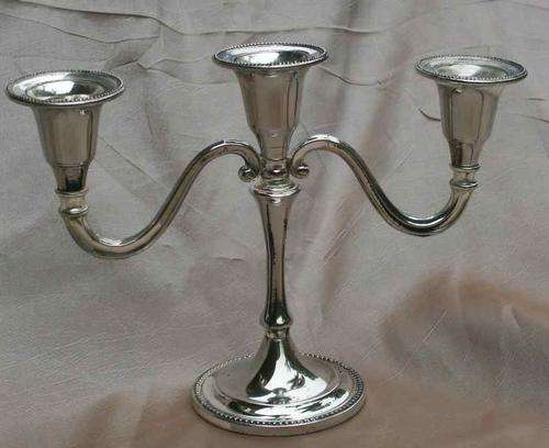 SILVER PLATED CANDELABRA