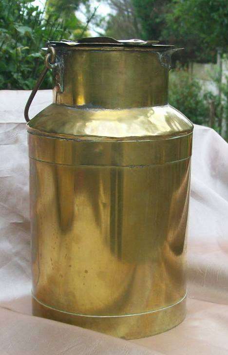 BRASS MILK CAN