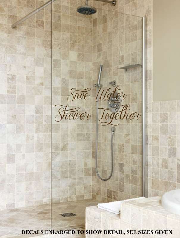 Free/Low Shipping - Save Water  Large Bathroom Wall Decal Sticker