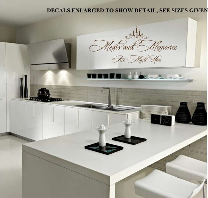 Free/Low Shipping - Meals And Memories Are Made Here Medium Wall Decal Sticker