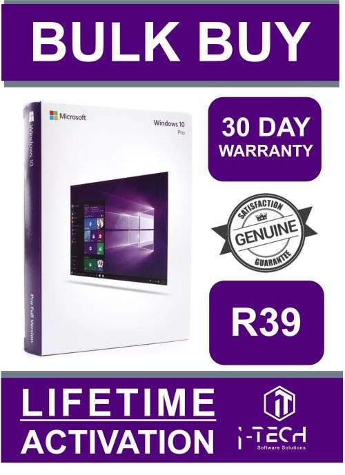 GENUINE LICENSE KEY | Windows 10 Professional | LIFETIME ACTIVATION | OEM