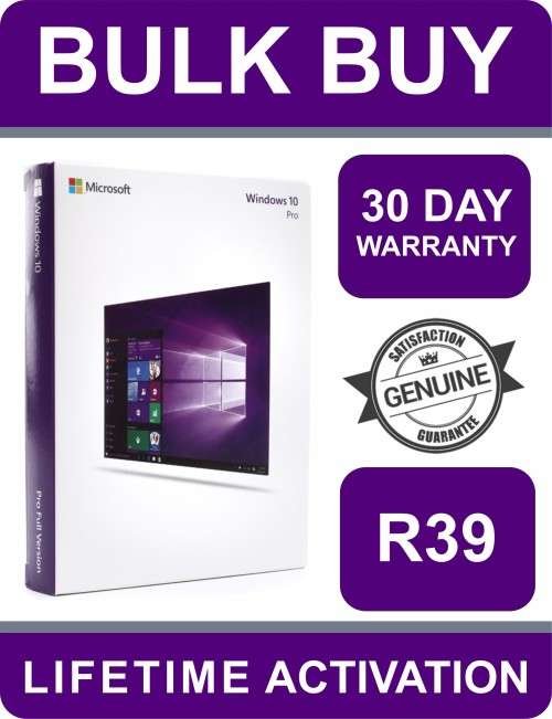 GENUINE OEM LICENSE KEY | Windows 10 Professional | LIFETIME ACTIVATION | 32 & 64 Bit