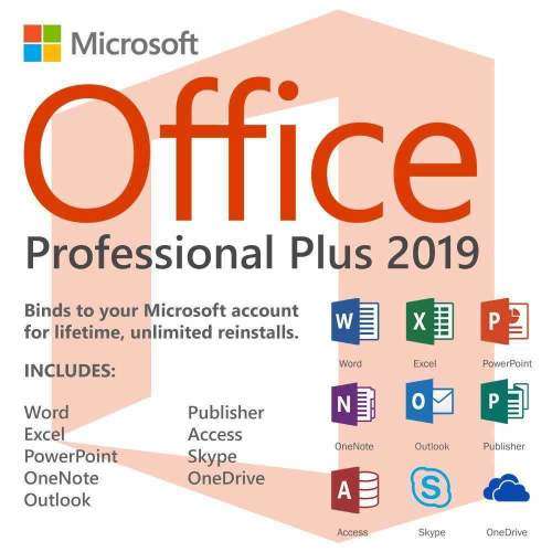 Microsoft Office 2019 Professional | LIFE ACTIVATION | 32 and 64 Bit