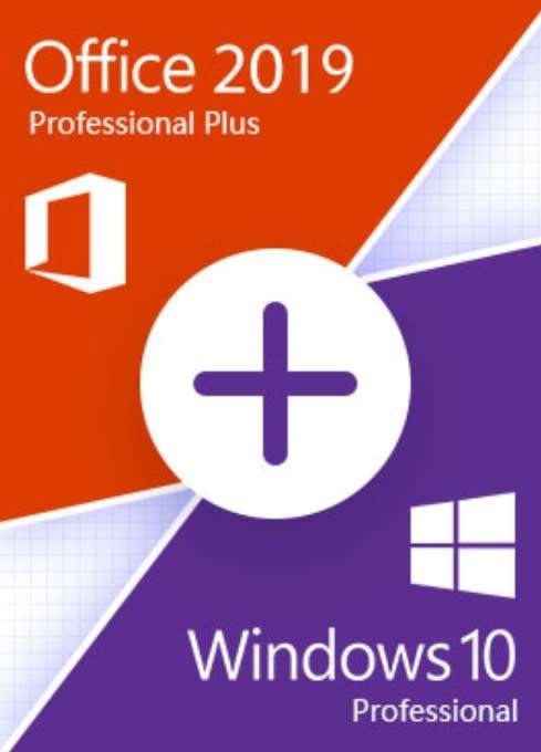 COMBO | Windows 10 Pro + Office 2019 Pro | LIFETIME ONLINE ACTIVATION | 32 and 64 Bit