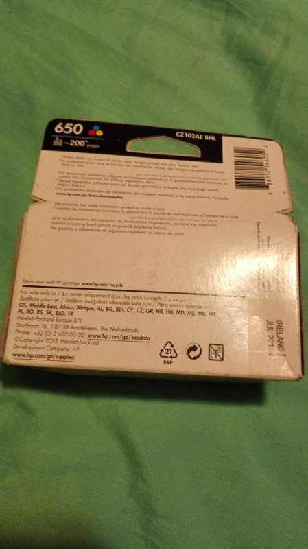 HP 650 Cartridge