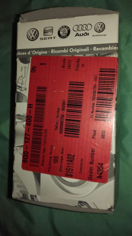 VW Diesel Fuel Filter Brand new