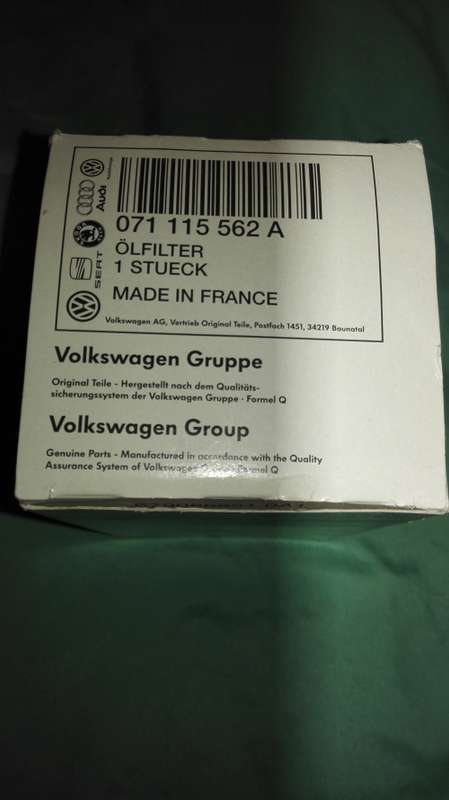 VW Oil Filter Brand new