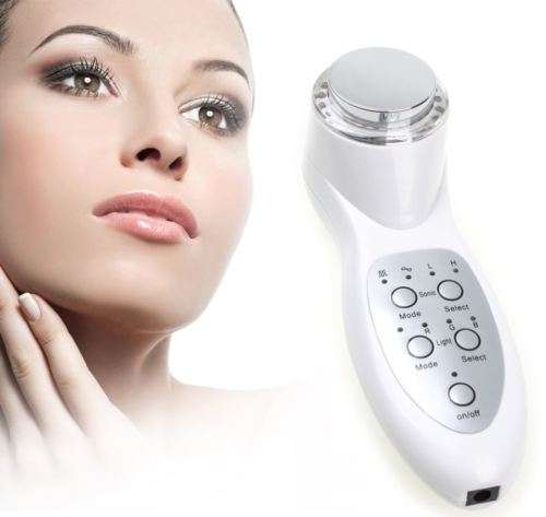 Ultrasonic 7 LED Photon Lights Sonic Lifting Face Lift Care Skin Cleaner Wrinkle Remover