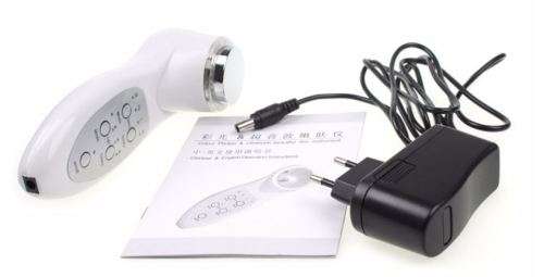 Ultrasonic 7 LED Photon Lights Sonic Lifting Face Lift Care Skin Cleaner Wrinkle Remover