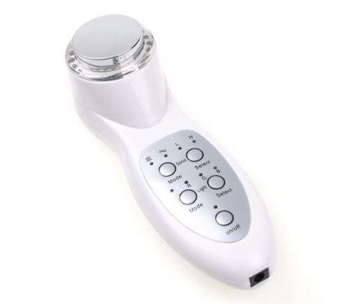 Ultrasonic 7 LED Photon Lights Sonic Lifting Face Lift Care Skin Cleaner Wrinkle Remover