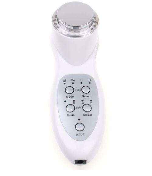 Ultrasonic 7 LED Photon Lights Sonic Lifting Face Lift Care Skin Cleaner Wrinkle Remover