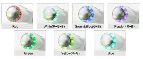 Ultrasonic 7 LED Photon Lights Sonic Lifting Face Lift Care Skin Cleaner Wrinkle Remover