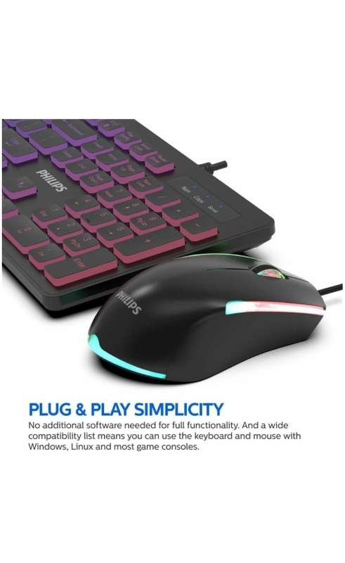 Philips G264 wired Keyboard and Mouse combo