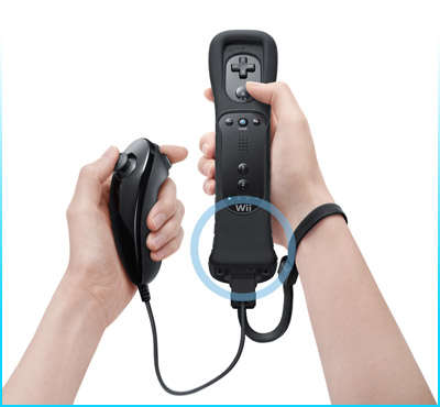 Nintendo Wii U Remote Plus - Black + Nintendo Wii U Nunchuk - Black