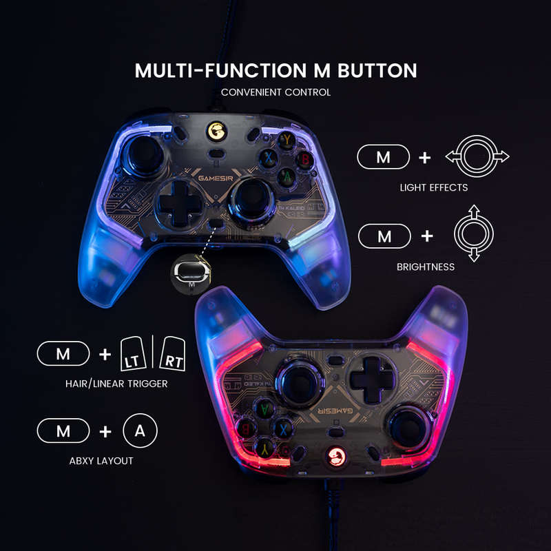 GameSir T4 Kaleid Wired Gamepad with Hall Effect for Nintendo PC Steam