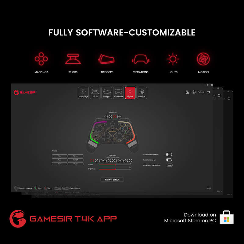 GameSir T4 Kaleid Wired Gamepad with Hall Effect for Nintendo PC Steam