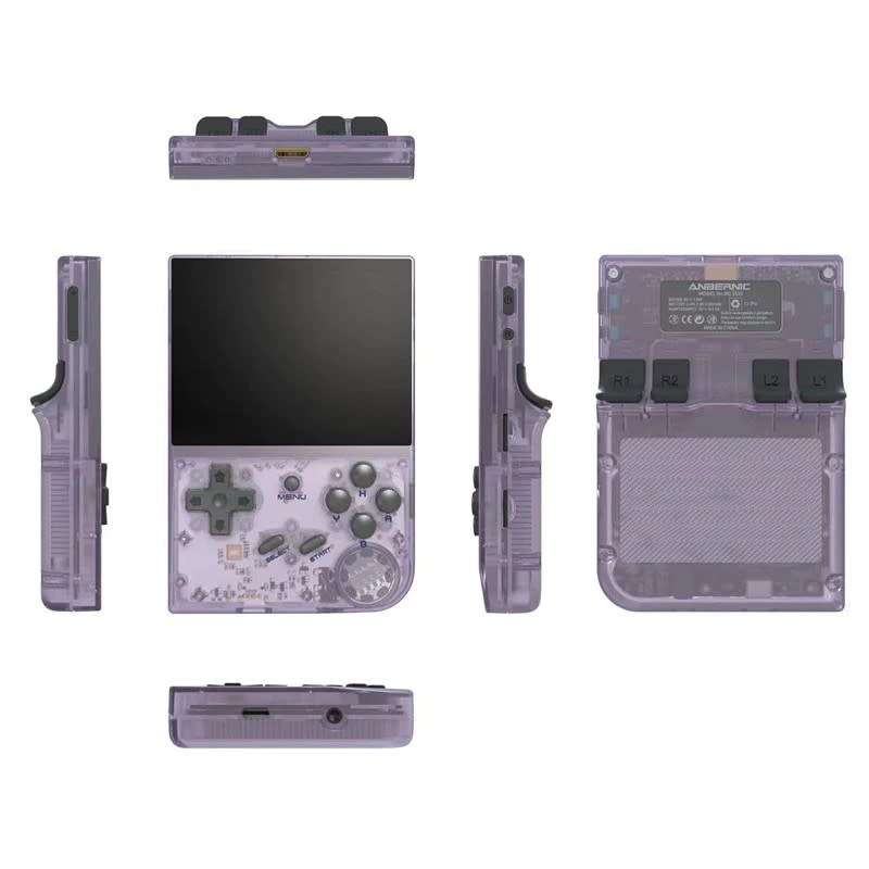 Anbernic RG35XX Retro Handheld Gaming Console 64GB - Transparent Purple