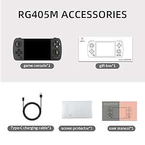 Anbernic RG405M Pocket Retro Handheld Game Console - Grey 128Gb Game Card