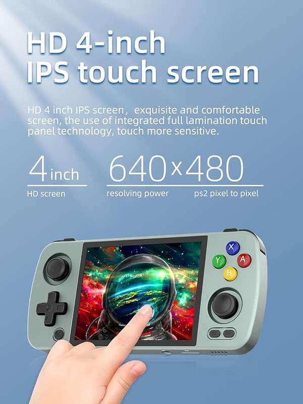 Anbernic RG405M Pocket Retro Handheld Game Console - Grey 128Gb Game Card