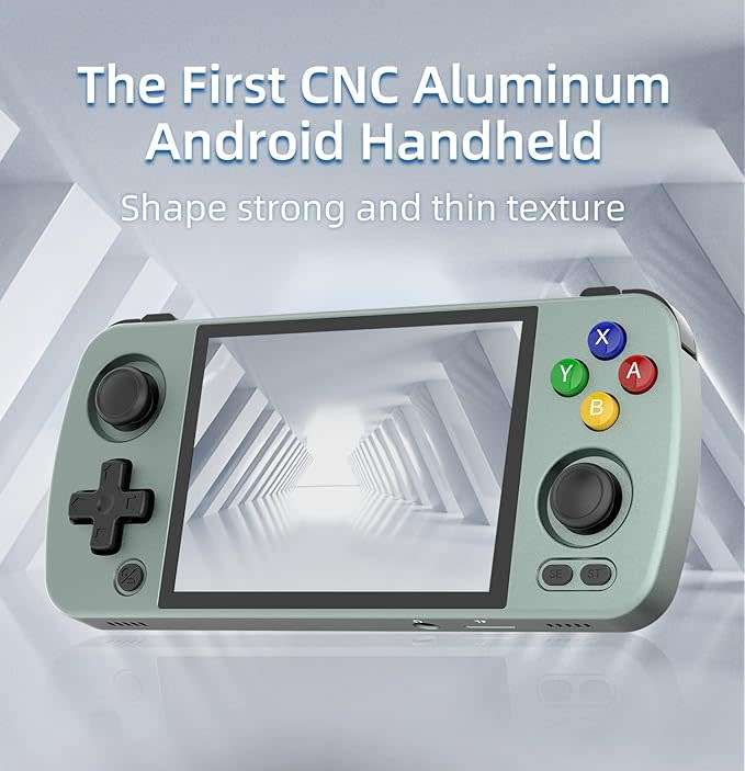 Anbernic RG405M Pocket Retro Handheld Game Console - Grey 128Gb Game Card