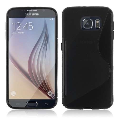 Black S Line Gel Silicone Cover Case for Samsung Galaxy S7 G930
