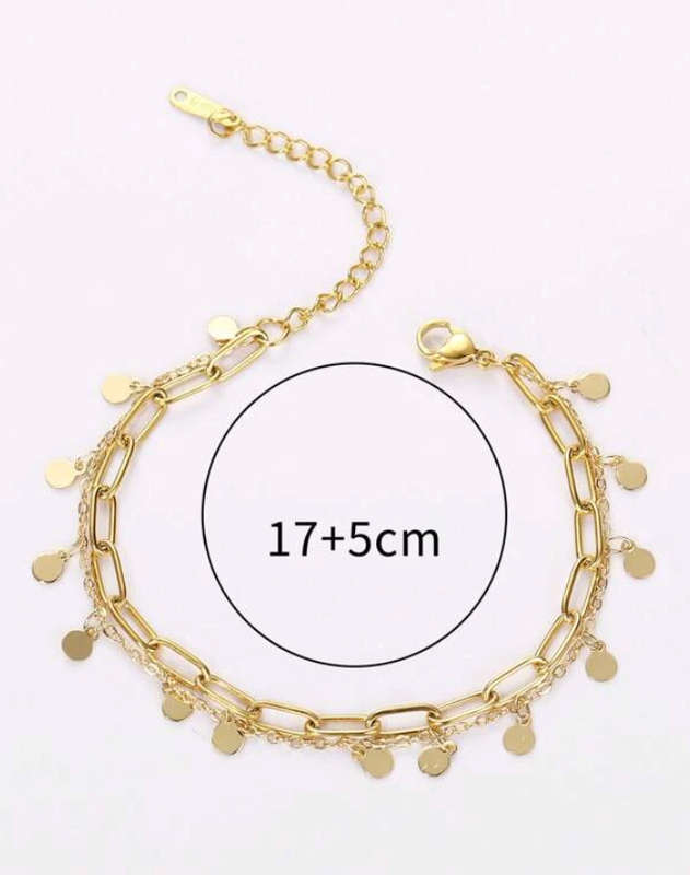 Bohemian Beach Double Layer Stainless Steel Bracelet - In high quality velvet jewellery gift box