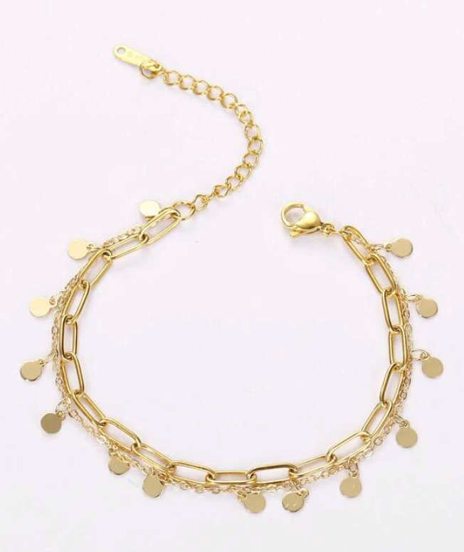 Bohemian Beach Double Layer Stainless Steel Bracelet - In high quality velvet jewellery gift box
