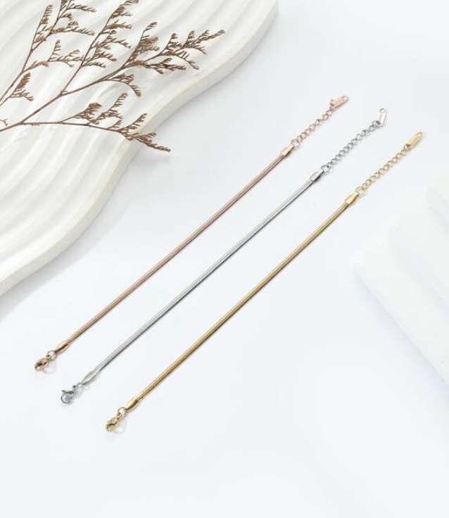 Gold, Rose Gold and Silver Trio Set Colour Stainless Steel Bracelets in high quality jewellery Gift