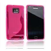 Pink Samsung Galaxy S2 Cover Case including Screen Guard