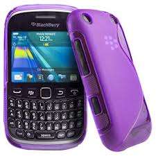 Purple S Line TPU Case for BlackBerry 9320 including Screen Guard