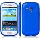 Blue Streamline Case for Samsung S3 Mini i8190 + Screen Guard