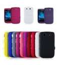 Lumo Pink Mesh Silicon Combo Case for Torch 9800 9810 + Screen Guard