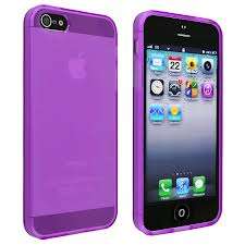 Purple Frosted TPU Case for iPhone 5 and 5S