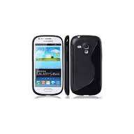 Black S-Line Gel Cover for Samsung Galaxy S3 Mini i8190 SIII Mini + Screen Protector