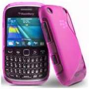 Pink Streamline Gel Cover Case for BlackBerry 9320 + Screen Protector