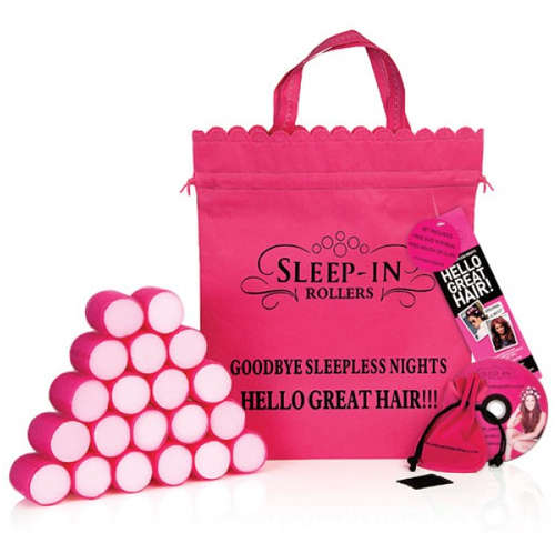 ORIGINAL PINK SLEEP IN ROLLERS (X 20 PLUS PINK DRAWSTRING ROLLER BAG)