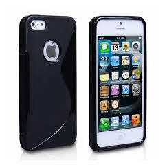 Black S Line Cover Case for iPhone 4 / 4s