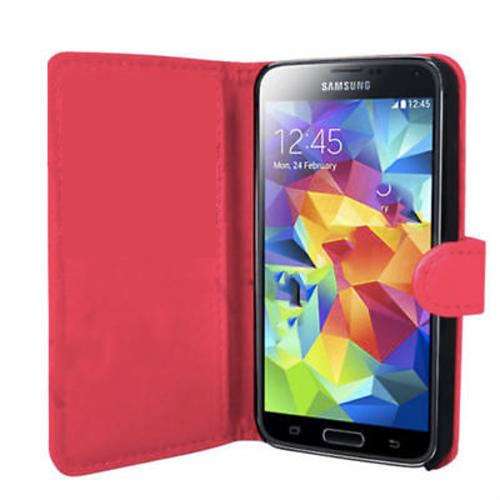 Hot Pink Samsung Galaxy S5 i9600 Flip Cover Case
